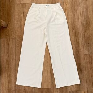 Princess Polly Cream Wide Leg Pants